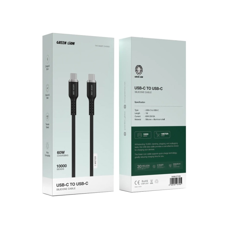 بررسی کابل Green Lion USB-C To Lightning Silicone Cable